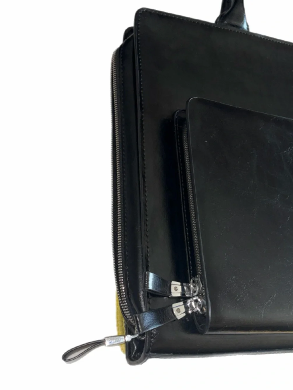 Bostanten Carol Women's Black Leather Briefcase — Capable
